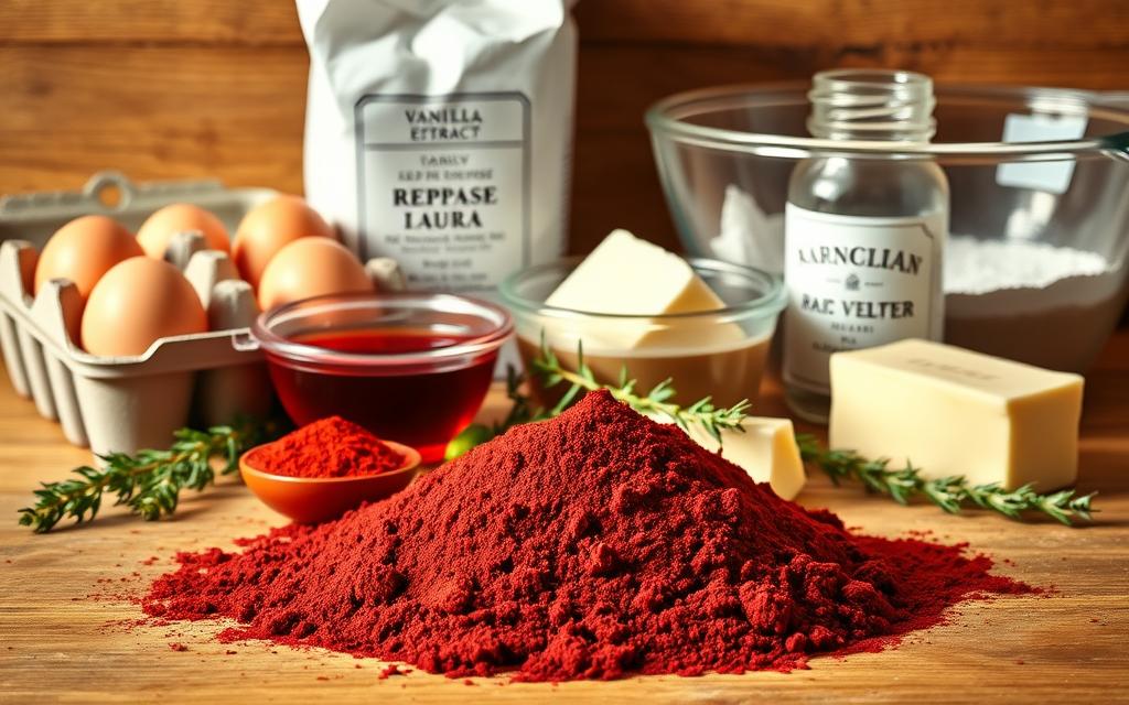 red velvet cake ingredients